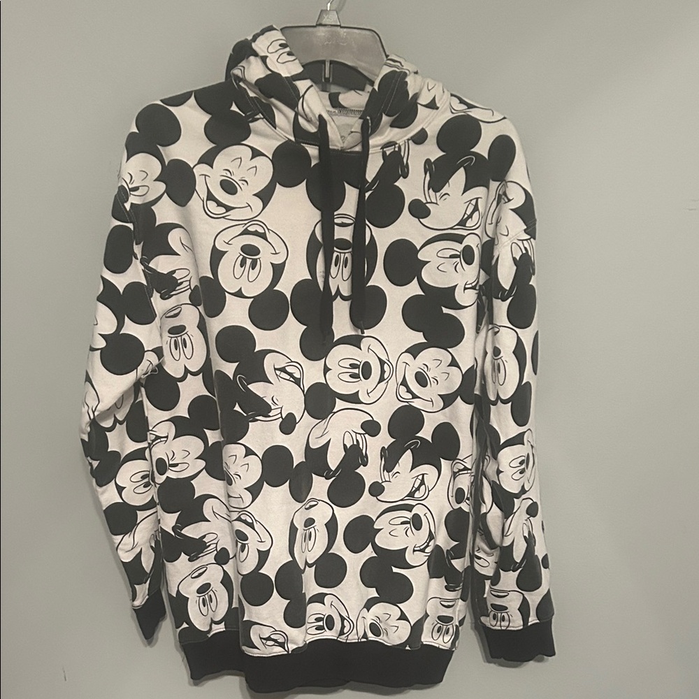 Disney Black and White Mickey Mouse Hoodie